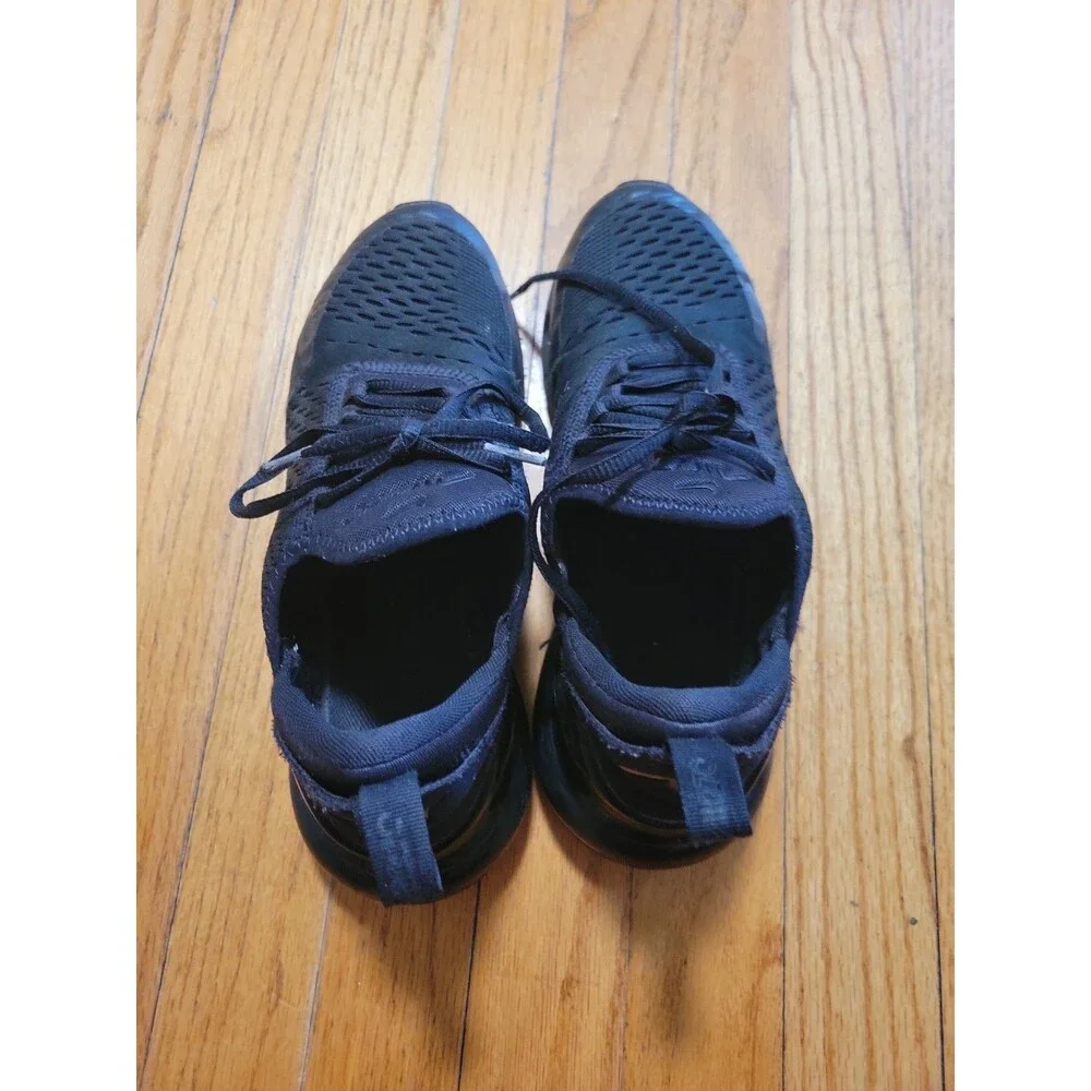 Nike Air Max 270 Size 6.5 YOUTH Womans 8 Sneaker Tripple Black Running Shoes